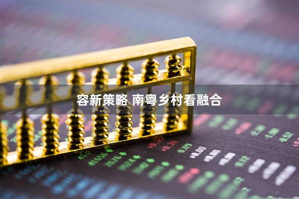 容新策略 南粤乡村看融合